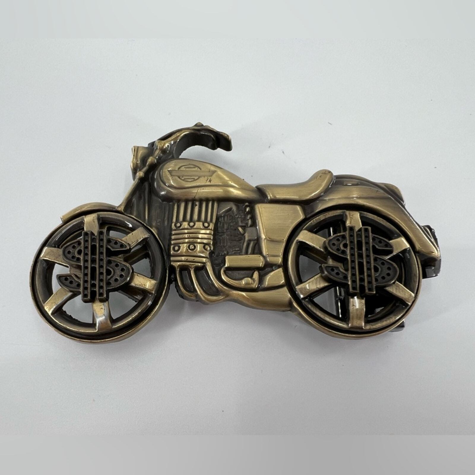 Motorcycle Spinning Wheels Belt Buckle $$$