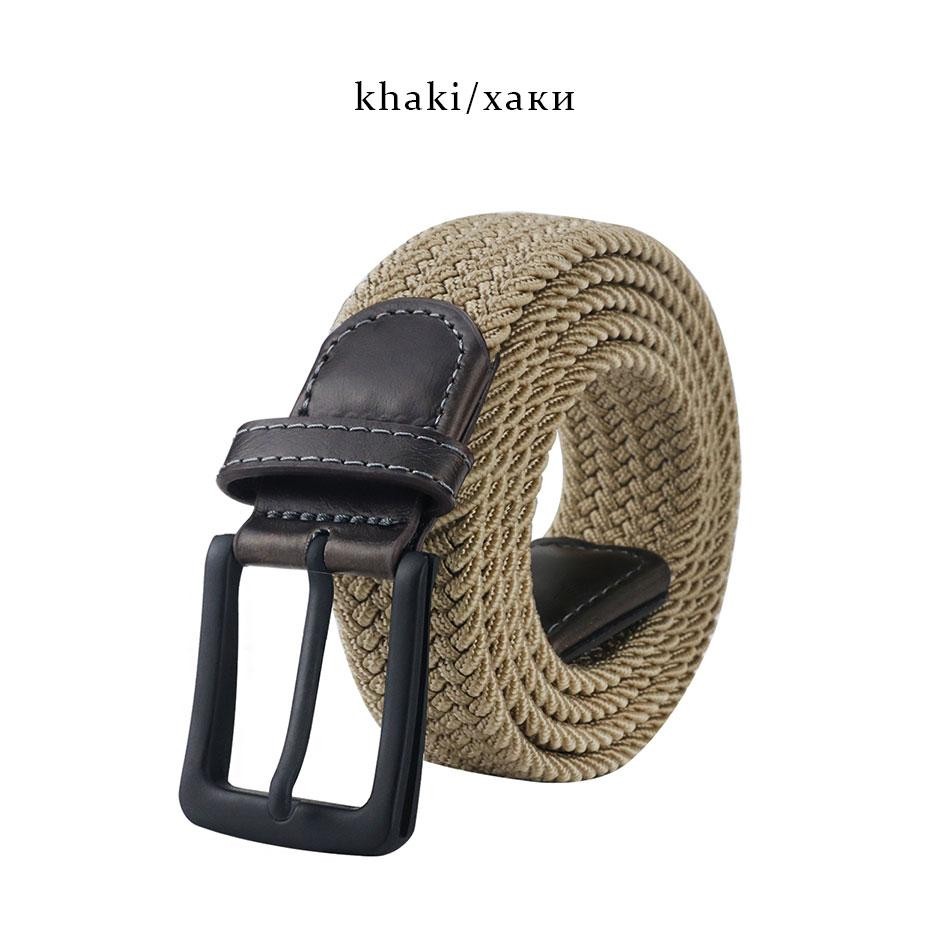 MaiKun Men&rsquo;s Canvas Tactical Belt Military Web Belt Elastic Metal Buckle Jeans