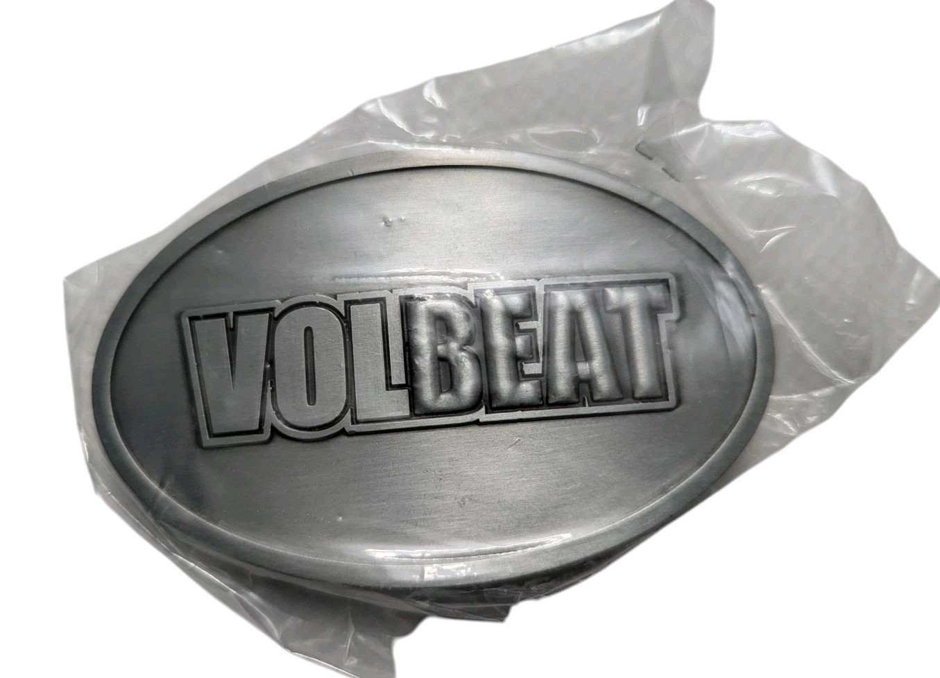 Volbeat Belt Buckle Silver Color With Black Carry Bag VIP Swag Merch