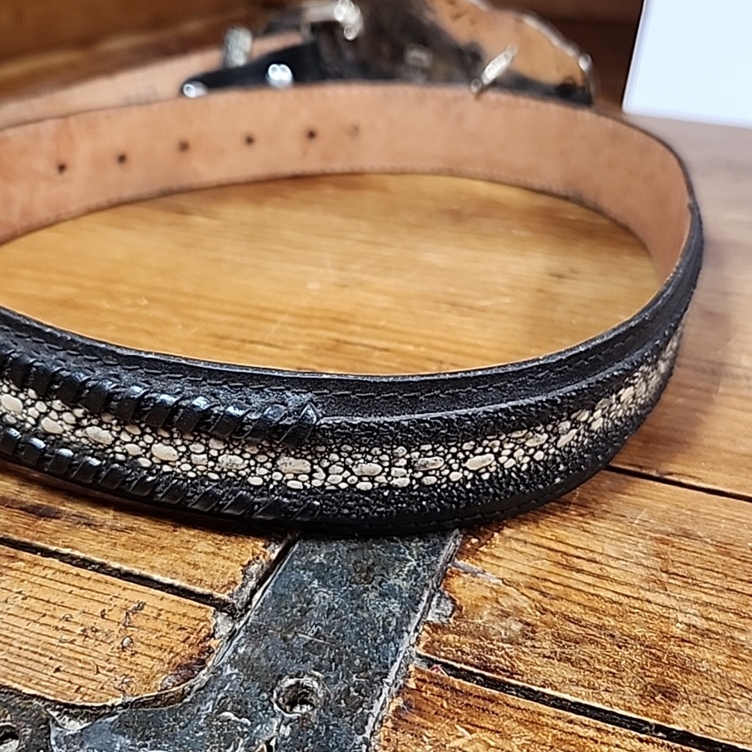 Scorpion Buckle Western Cowboy Style Hebilla Alacrán Vntg Silverplated