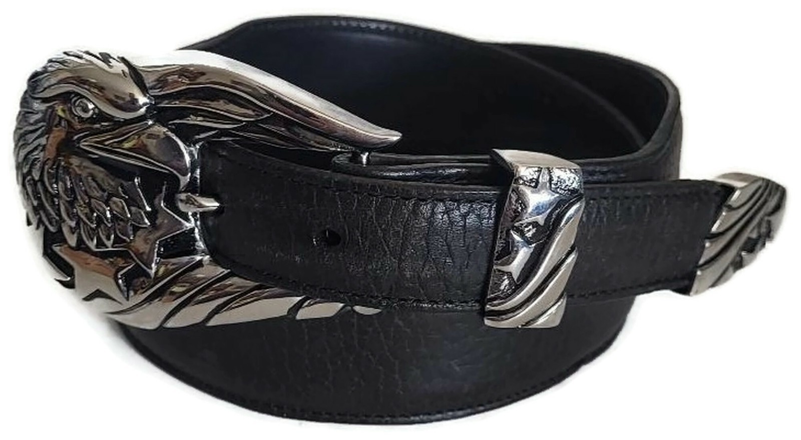 AB STEEL BY AL BERES 1&Prime; FREEDOM EAGLE 3 PIECE BUCKLE SET ONLY #ST103 « NO BELT! »