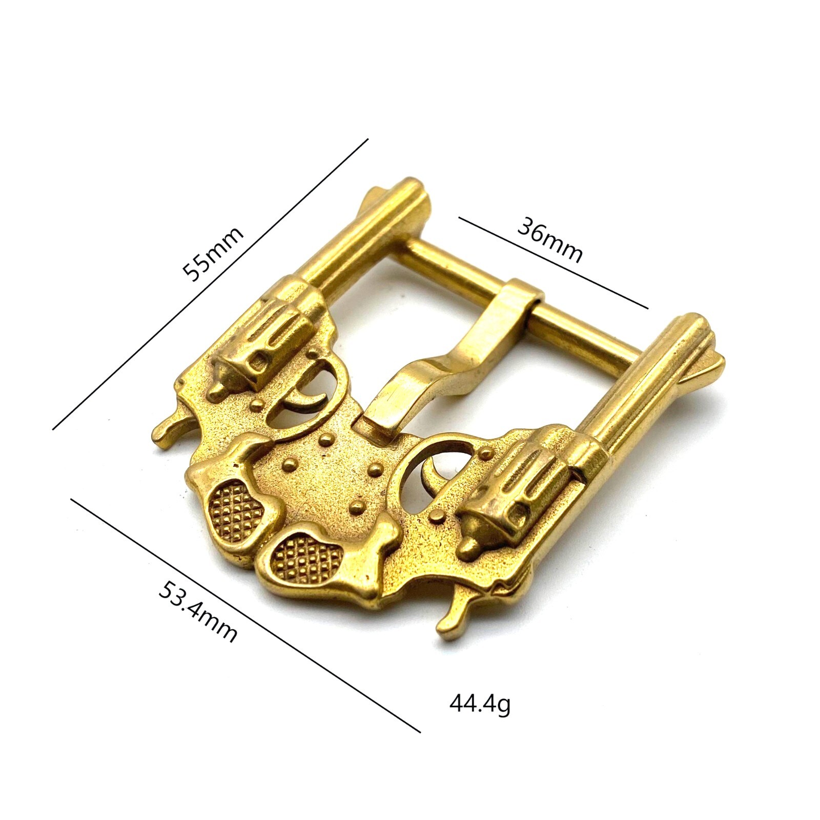 36mm Gun Design Buckle Western Exclusive Leather Belt Buckle For Cowboy