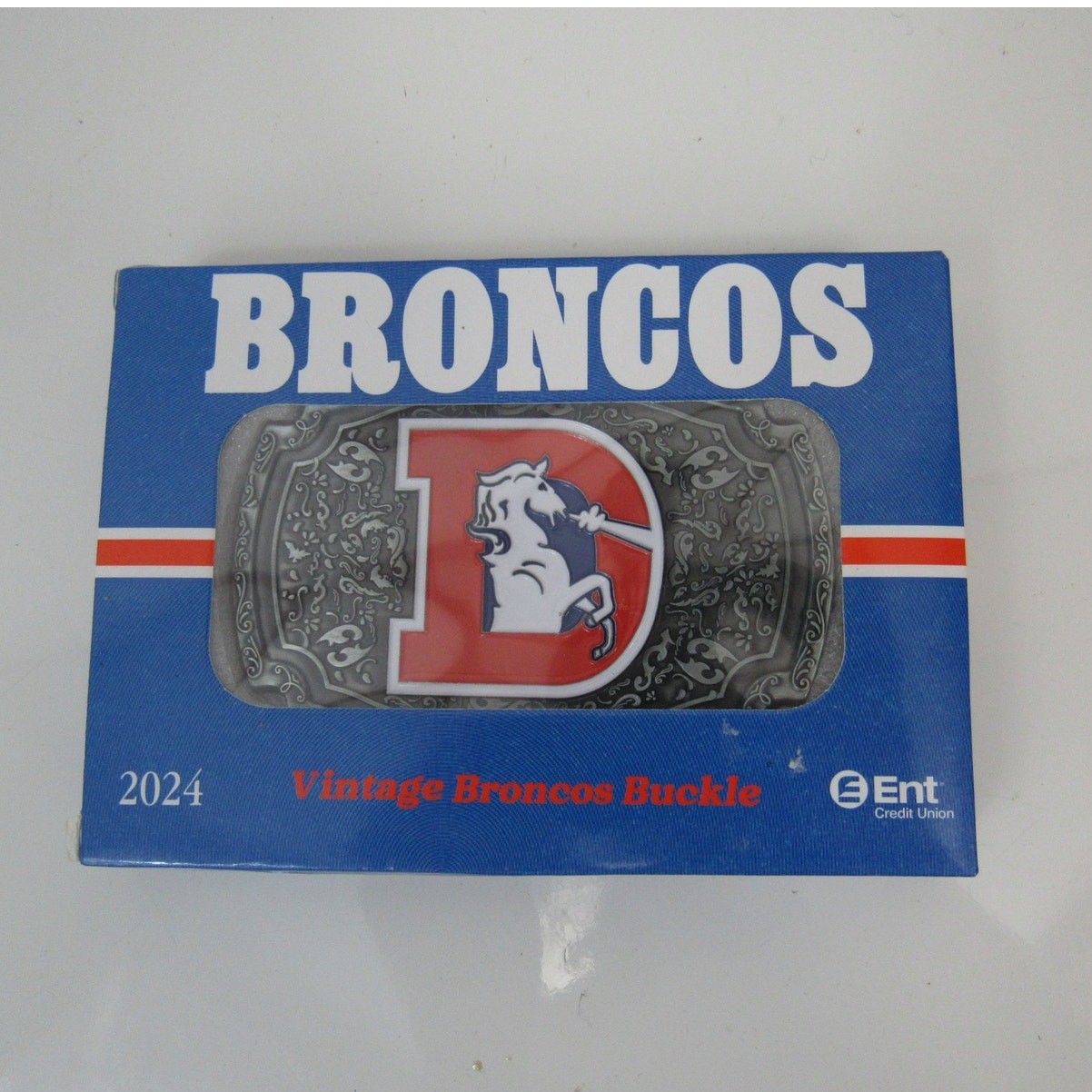 NEW Retro Vintage 2024 Denver Broncos Belt Buckle NIB NFL Throwback