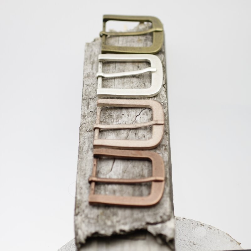 Antique Silver Rectangular Pin Buckle Holds 4cm Belt