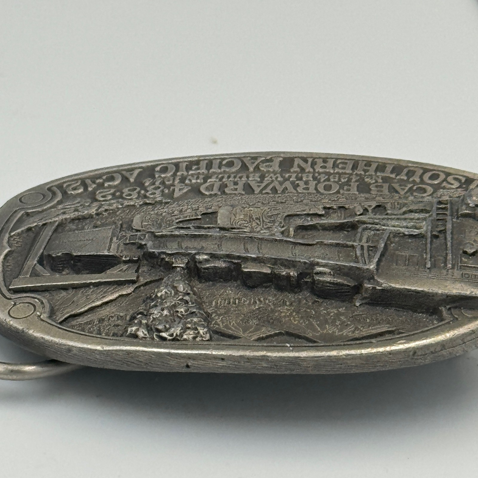 Vintage 1984 Southern Pacific AC-12 Cab Forward 4294 Railroad Belt Buckle H1284