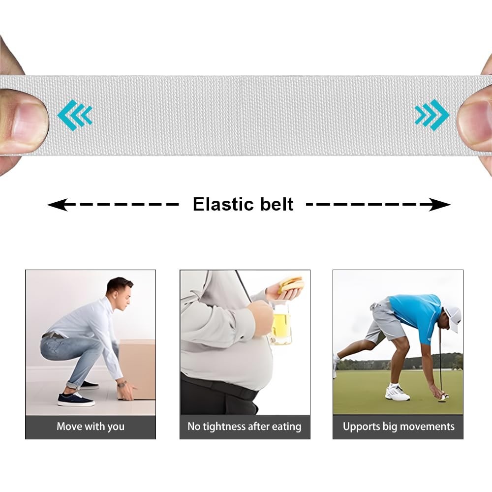 DOOPAI Canvas Suitable for 28-44 waistline, easy to cut, White Belt