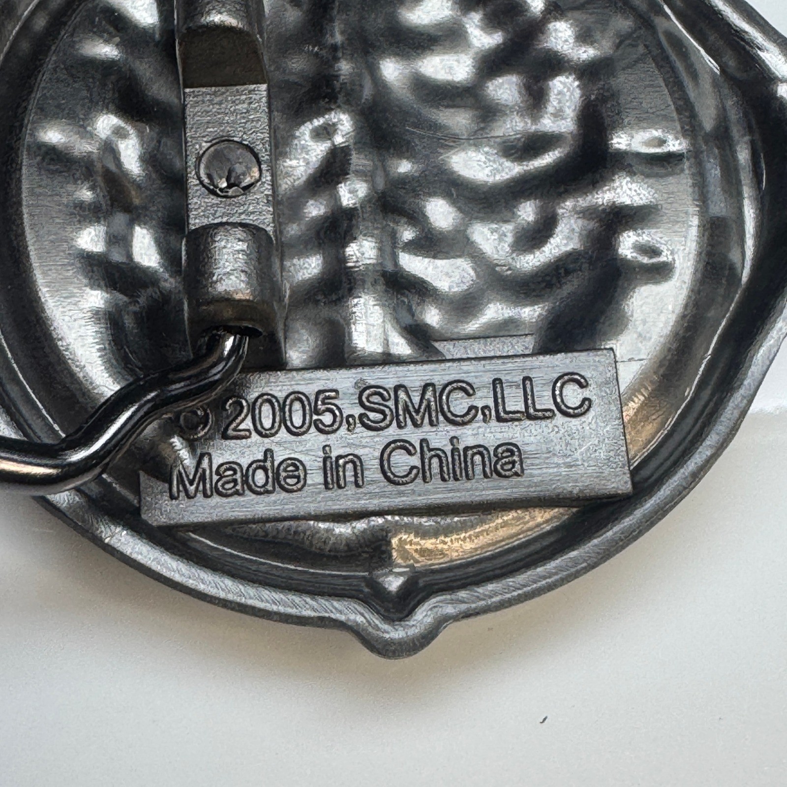 SMC LLC 2005 Metal Belt Buckle Brain Skillet Design Made in China