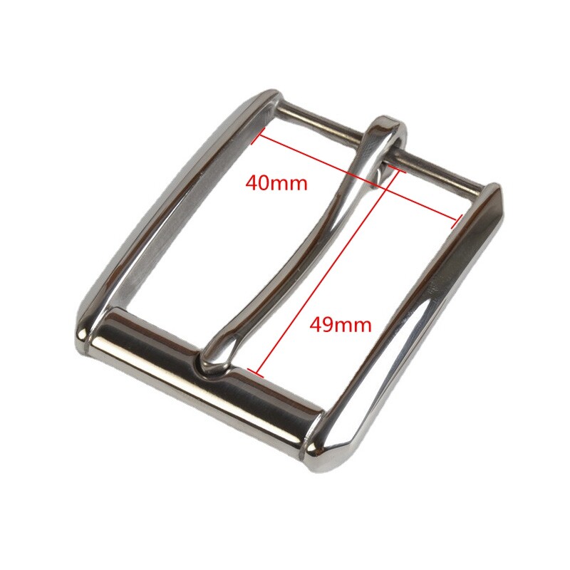 1x DIY Stainless Steel Single Prong Buckle 40mm Replacement Leather Belt Decor