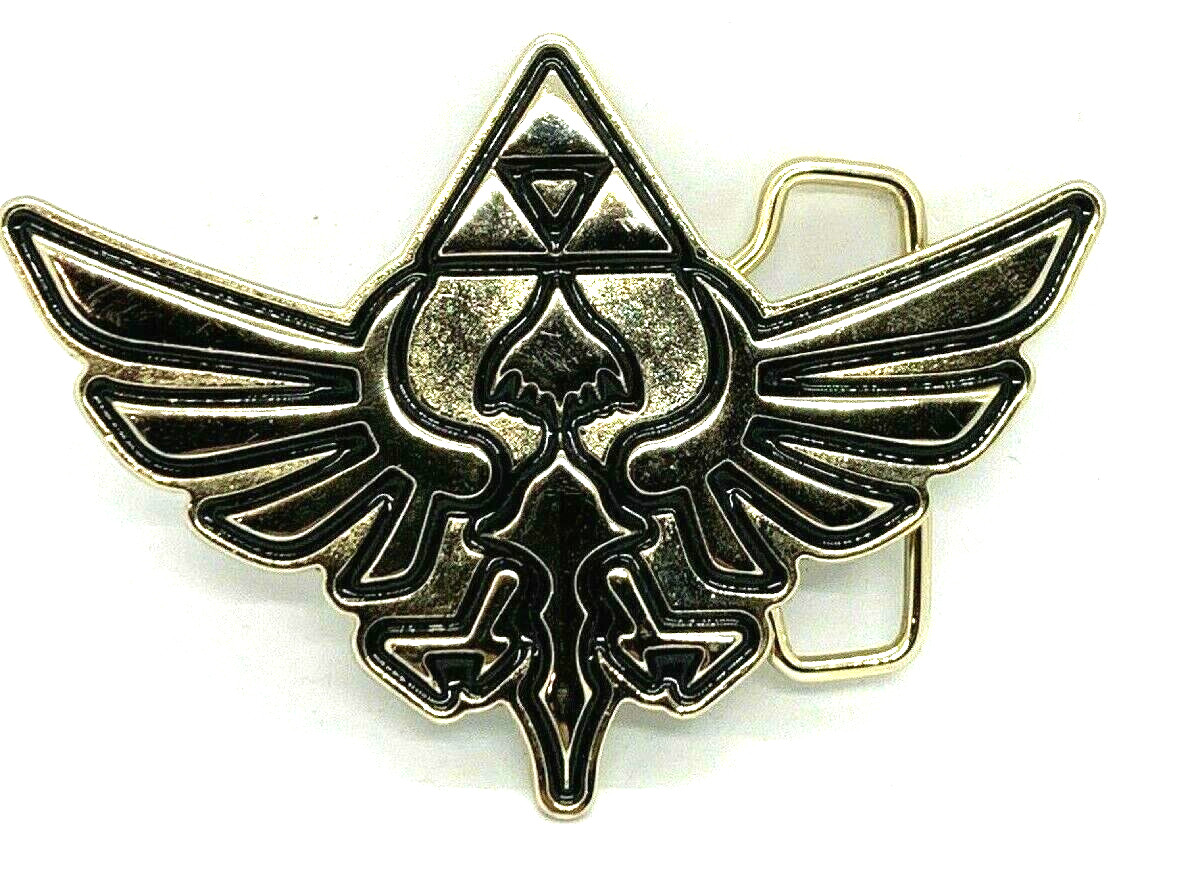 Legend of Zelda Belt Buckle Crimson Loftwing Link Hylian Triforce Crest Nintendo