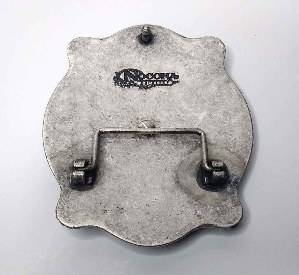 Nocona Rectangle Team Roping Roper Western Cowboy Rodeo Belt Buckle 37022