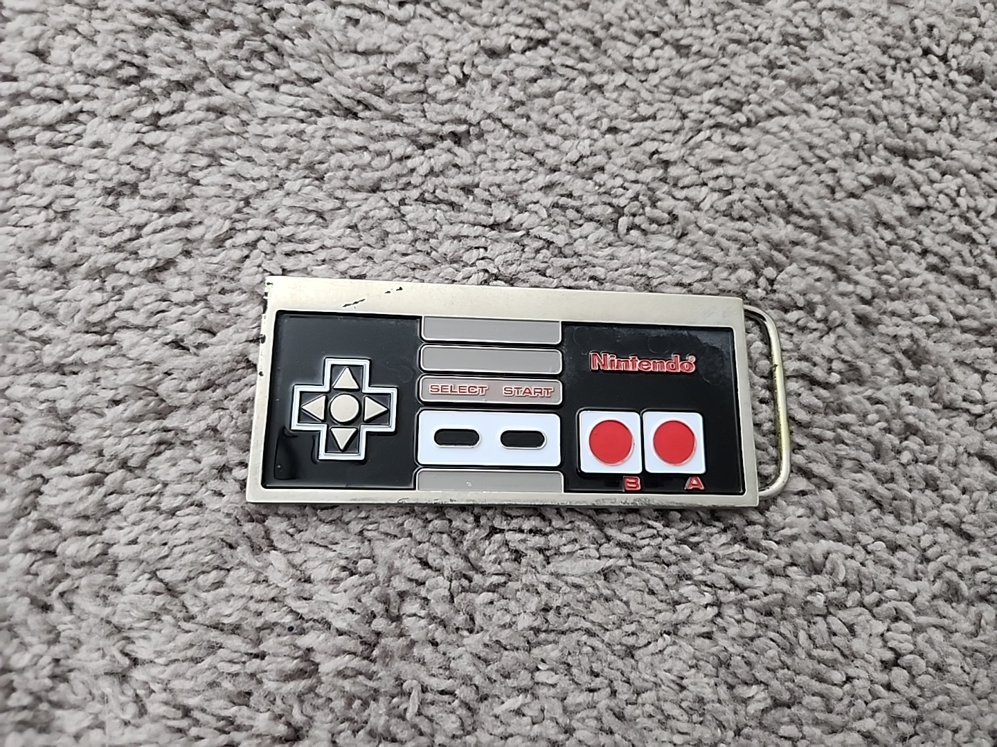 Nintendo NES Controller Metal Belt Buckle Retro Gaming Metal