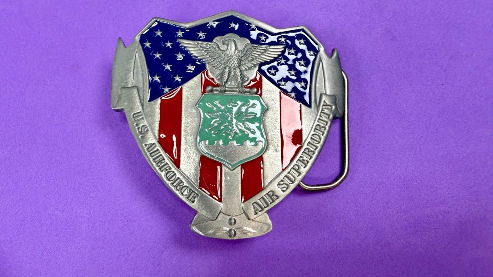 United States Air Force Superiority Eagle Great American Products Belt Buckle