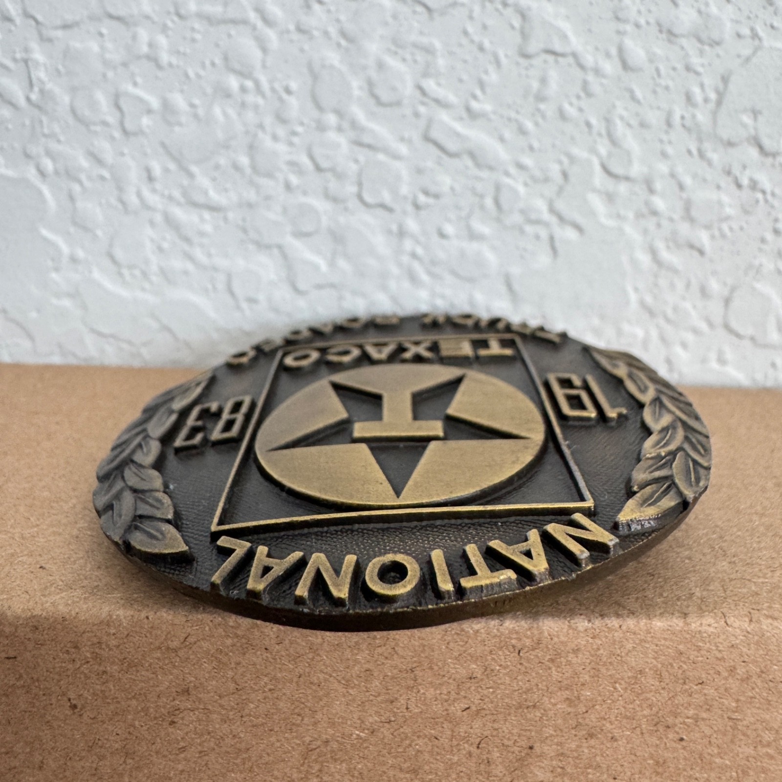 Vintage Texaco National Truck Rodeo 1983 Belt Buckle