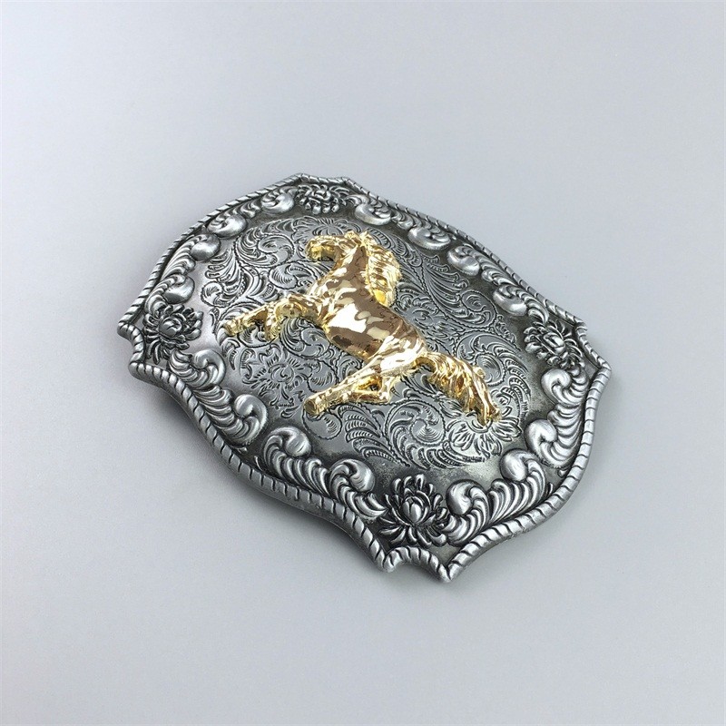Vintage Style Running Horse Western Belt Buckle also Stock in the US