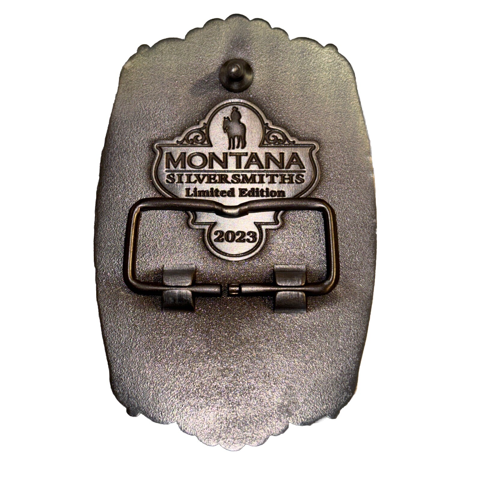 PENDLETON WHISKY Belt Buckle Montana Silversmiths LET&rsquo;ER BUCK PROMO, 2023, NEW