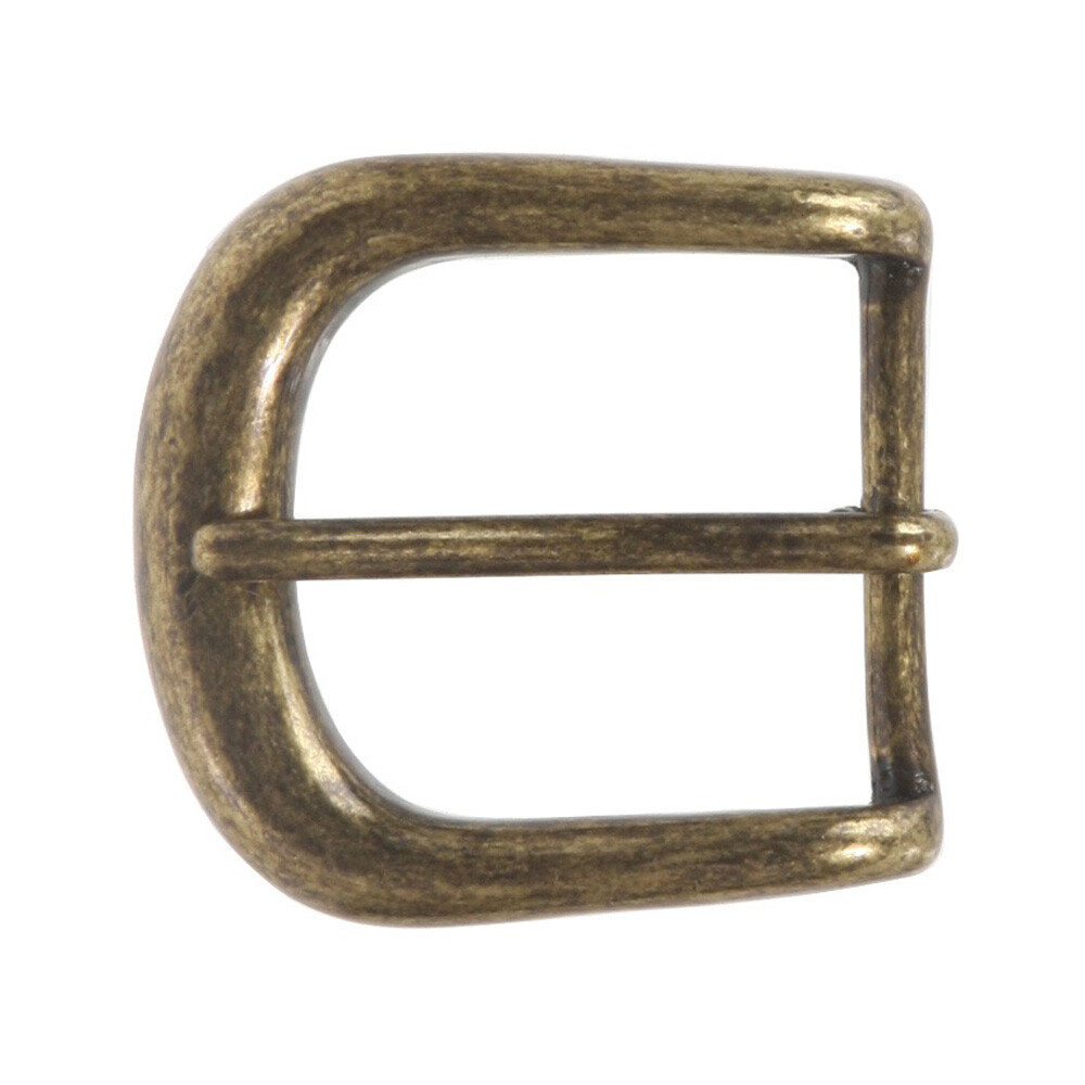 1 1/4&Prime; (32 mm) Single Prong Solid Brass Horseshoe Belt Buckle