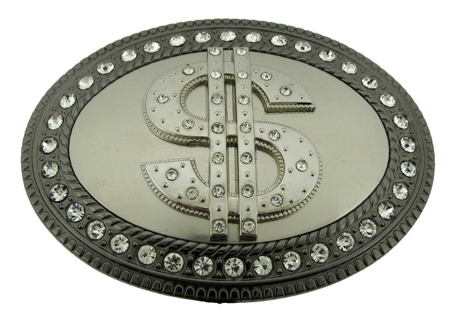 Money Belt Buckle $100 Bill American Dollar Sign Greenback bucks Benjamin Stash