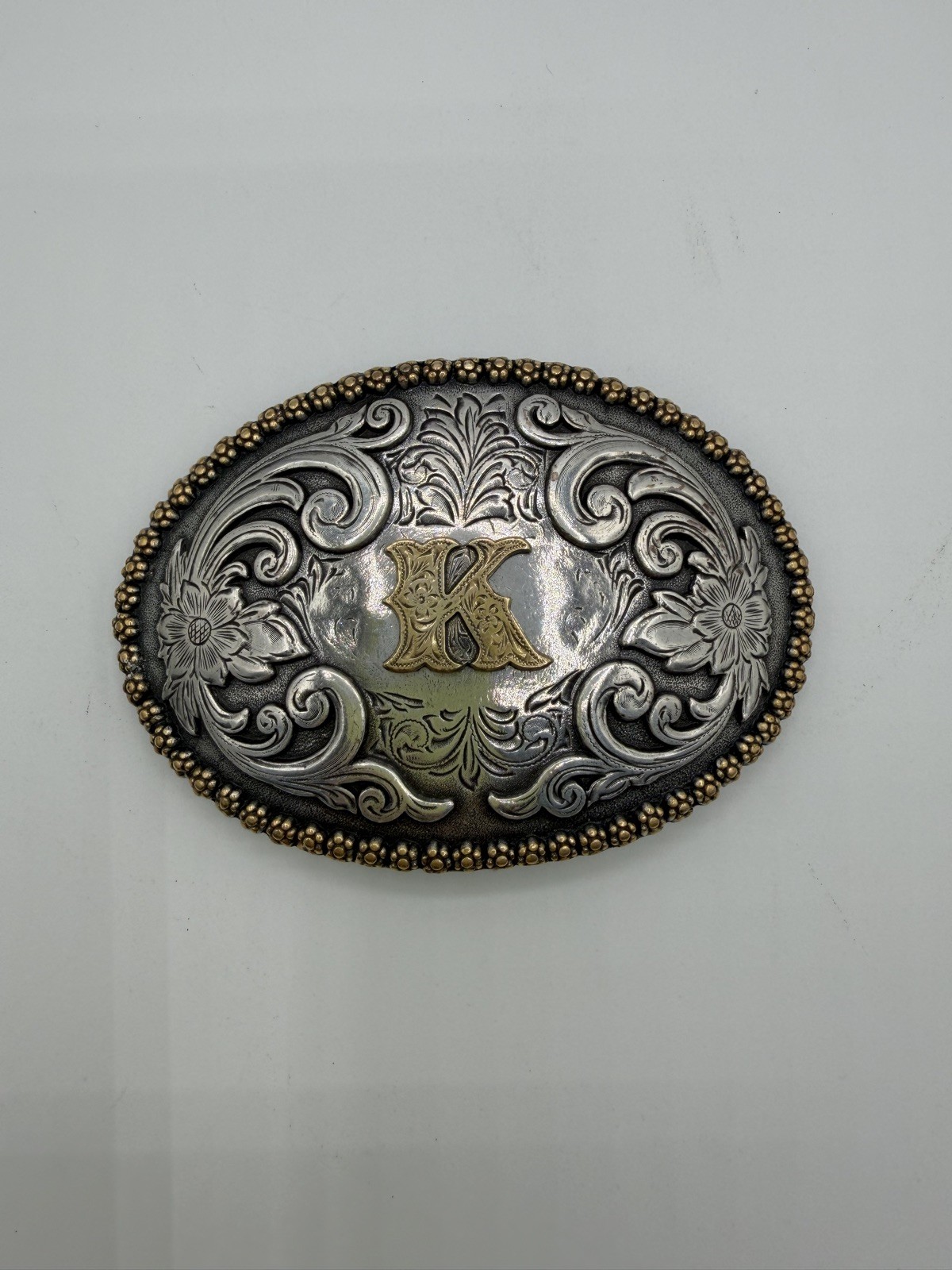 NOCONA OVAL INITIAL BUCKLE K – ACC BUCKLE – 37072-K