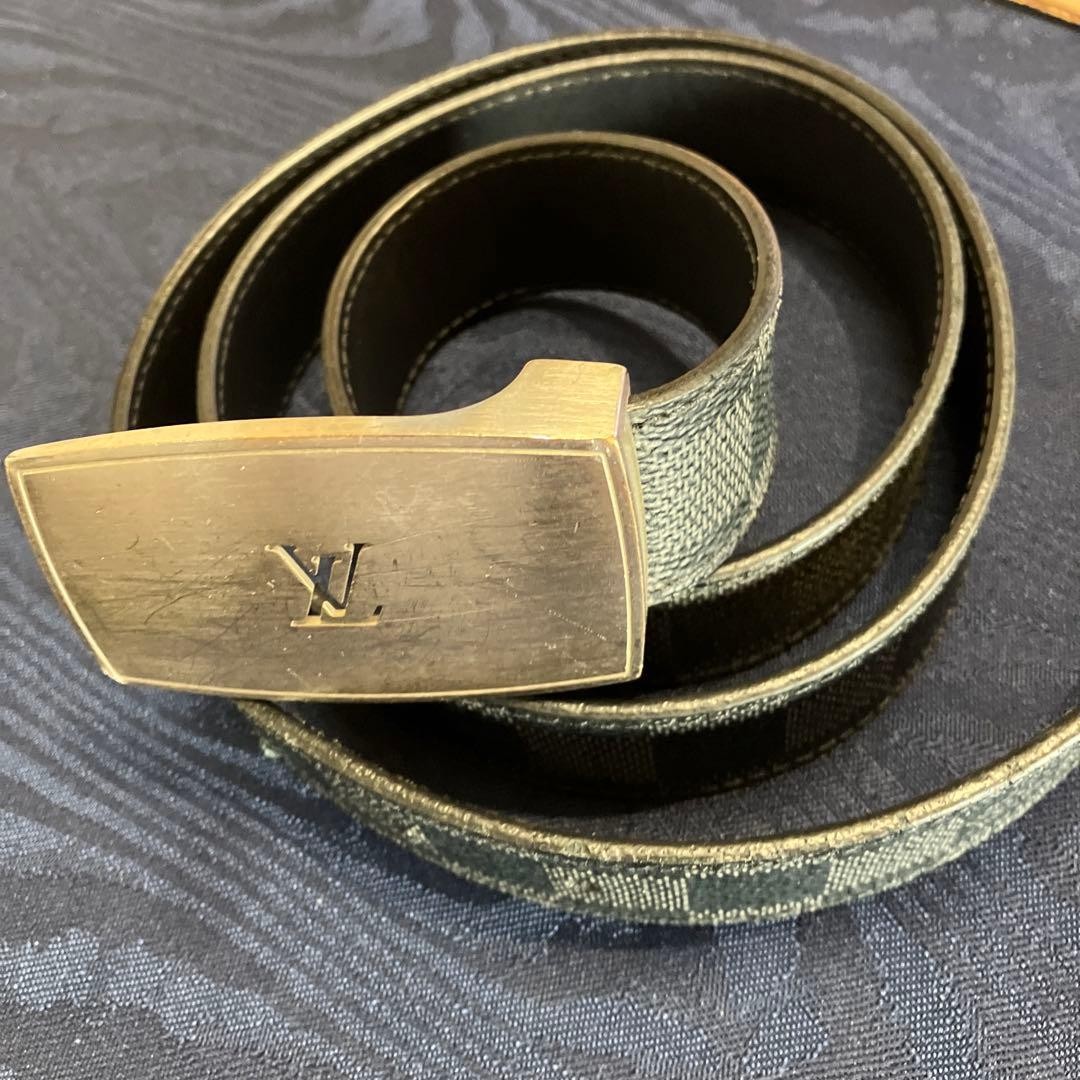 Louis Vuitton Pre-Owned Black Reversible Belt 110Cm