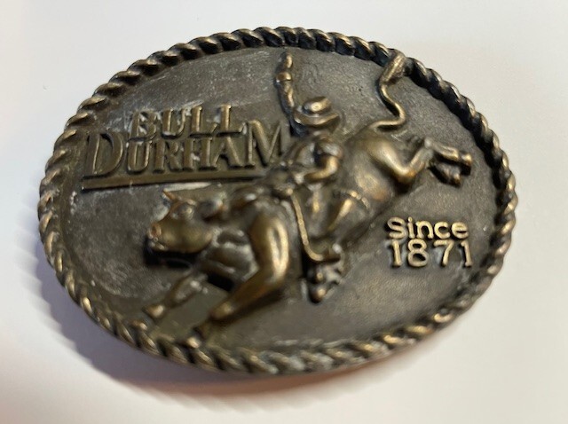 Bull Durham SInce 1871 – 4&Prime; Belt Buckle RARE