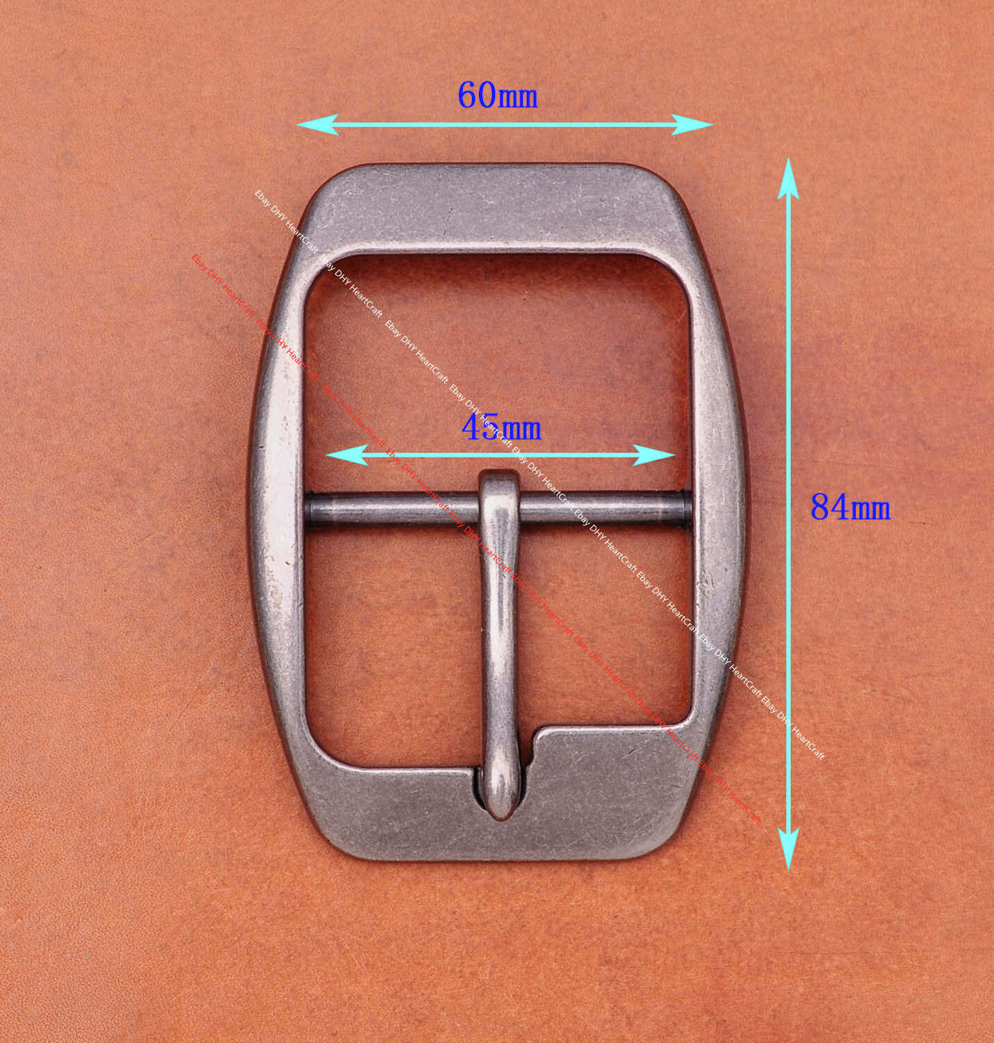 MEN HUGE LONG Heavy Silver CENTER BAR LEATHERCRAFT BELT BUCKLE REPLACEMENT 45MM