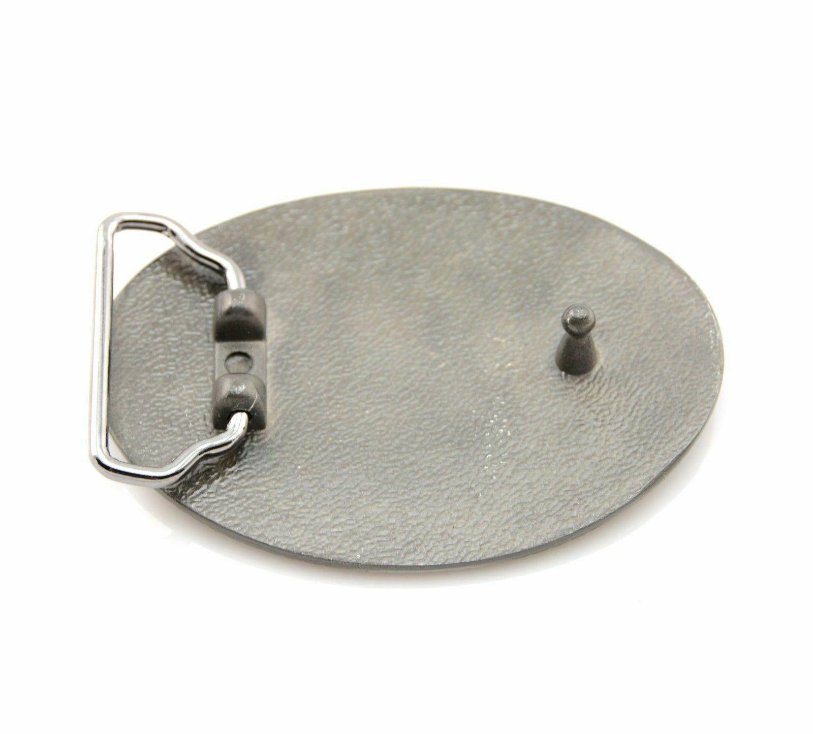 Rodeo Horse Head Silver/Black Cowboy Western Metal Belt Buckle8