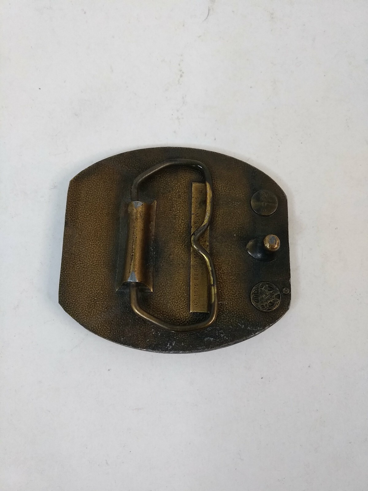 Vintage 4 Wheeling is More Than Just Driving Belt Buckle Bergamot Brass 1976