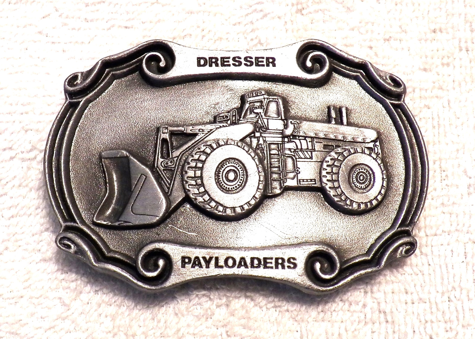 CLASSIC BELT BUCKLE DRESSER PAYLOADER EQUIPMENT SILVER TONE SPEC-CAST BB12