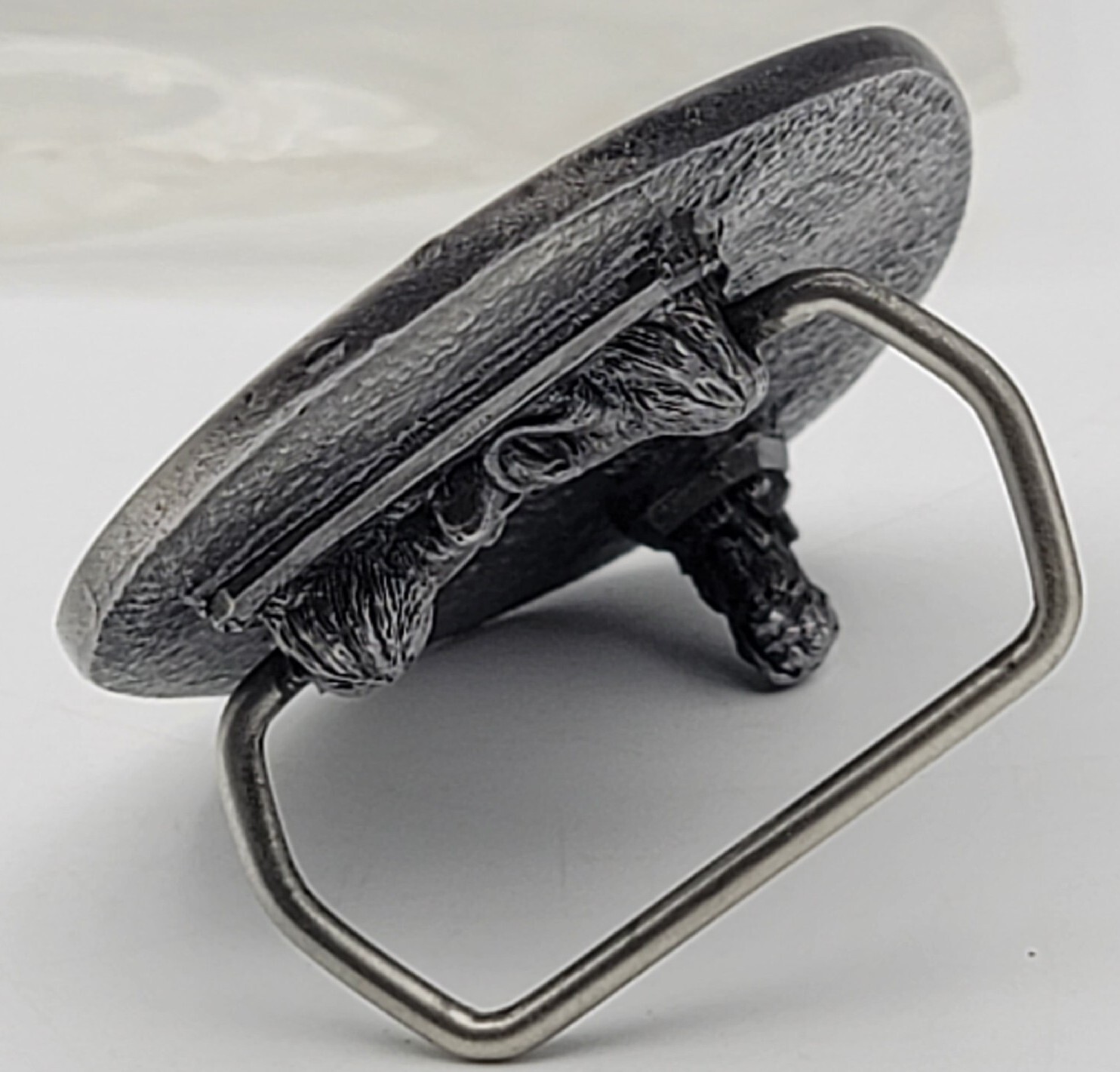 Vtg Belt Buckle Gun NRA ILA 20th Anniversary 3d Lion Shape Chape & Prong NEW