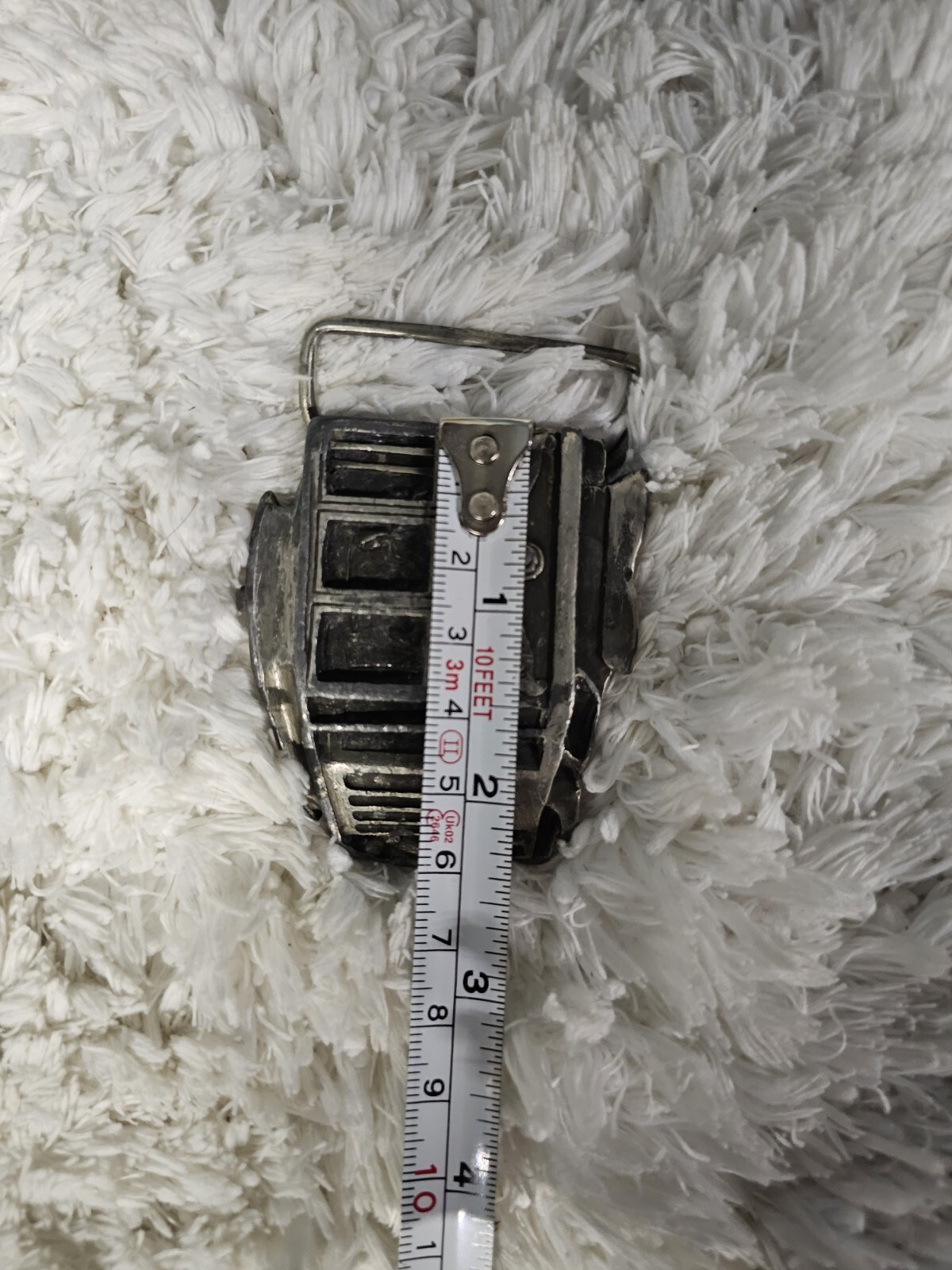 Vintage 1978 Indiana Metal Craft Cable Car Belt Buckle_Van Ness Ave California