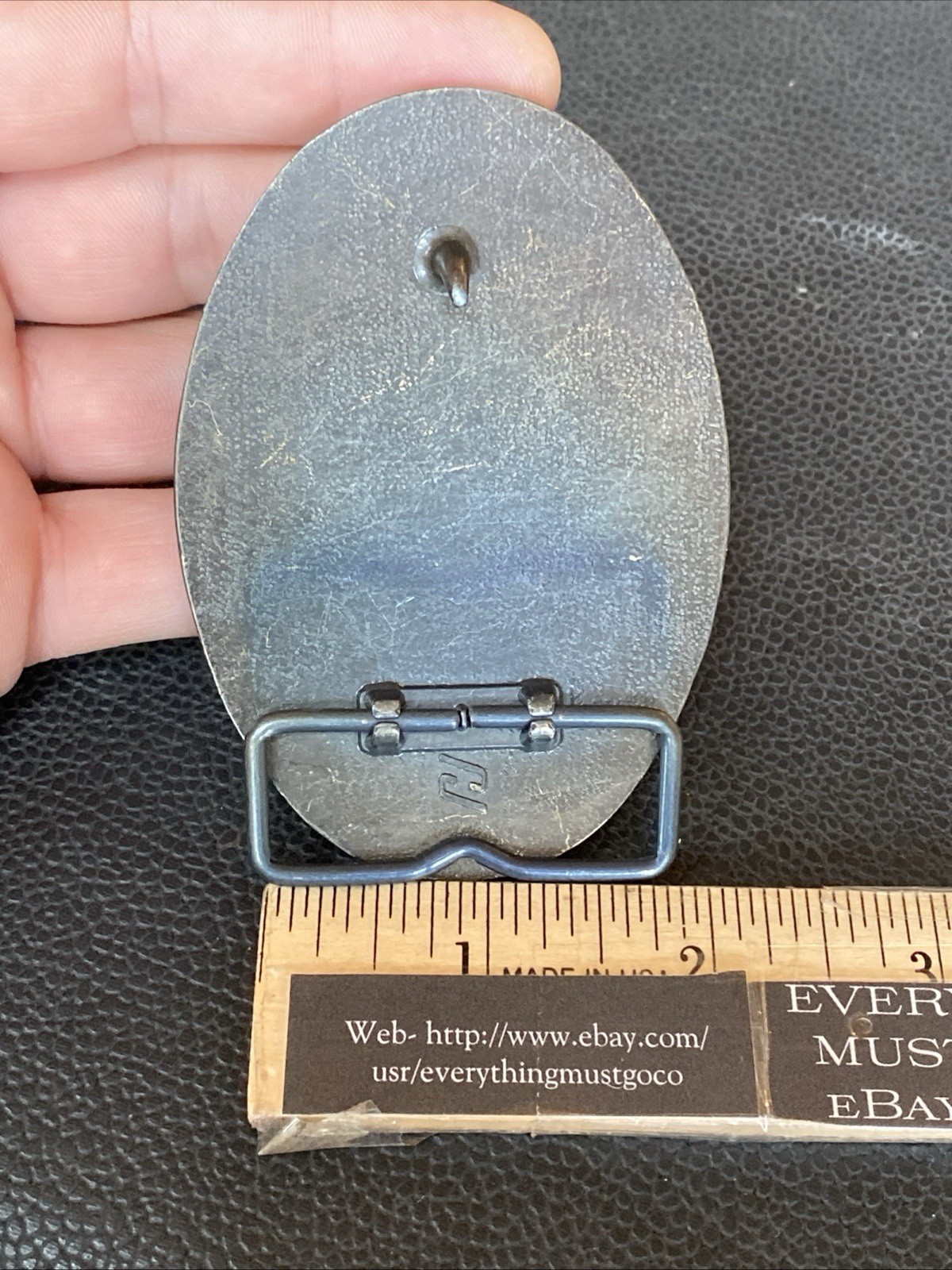 VTG BELT BUCKLE HW Moore Equipment Co Denver Colorado Construction Since 1913