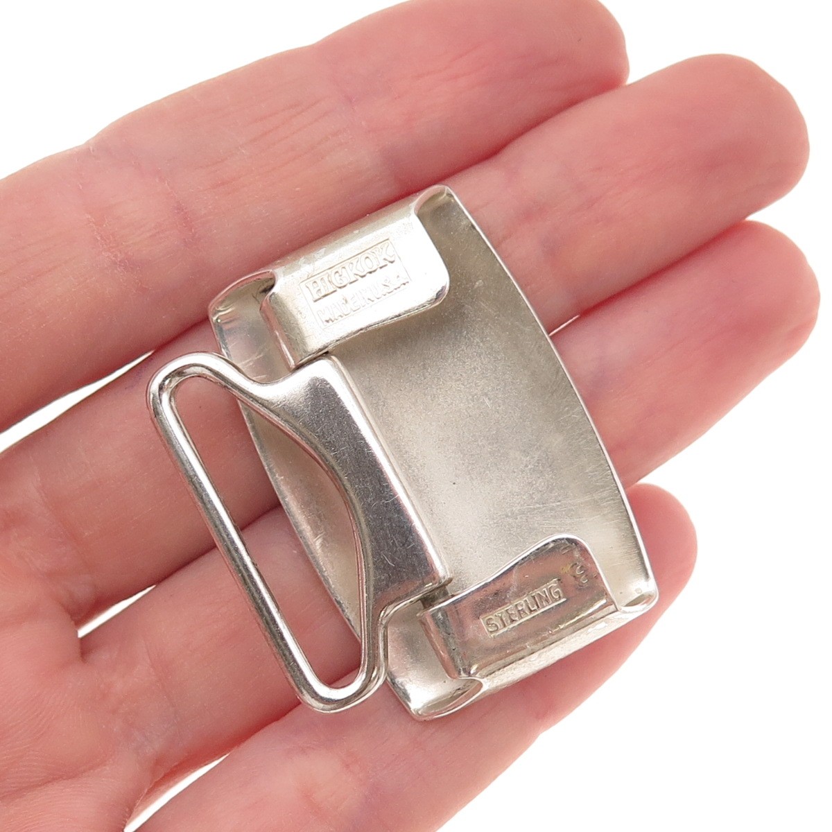 Hickok 925 Sterling Silver Antique Art Deco Letter B Initial Belt Buckle