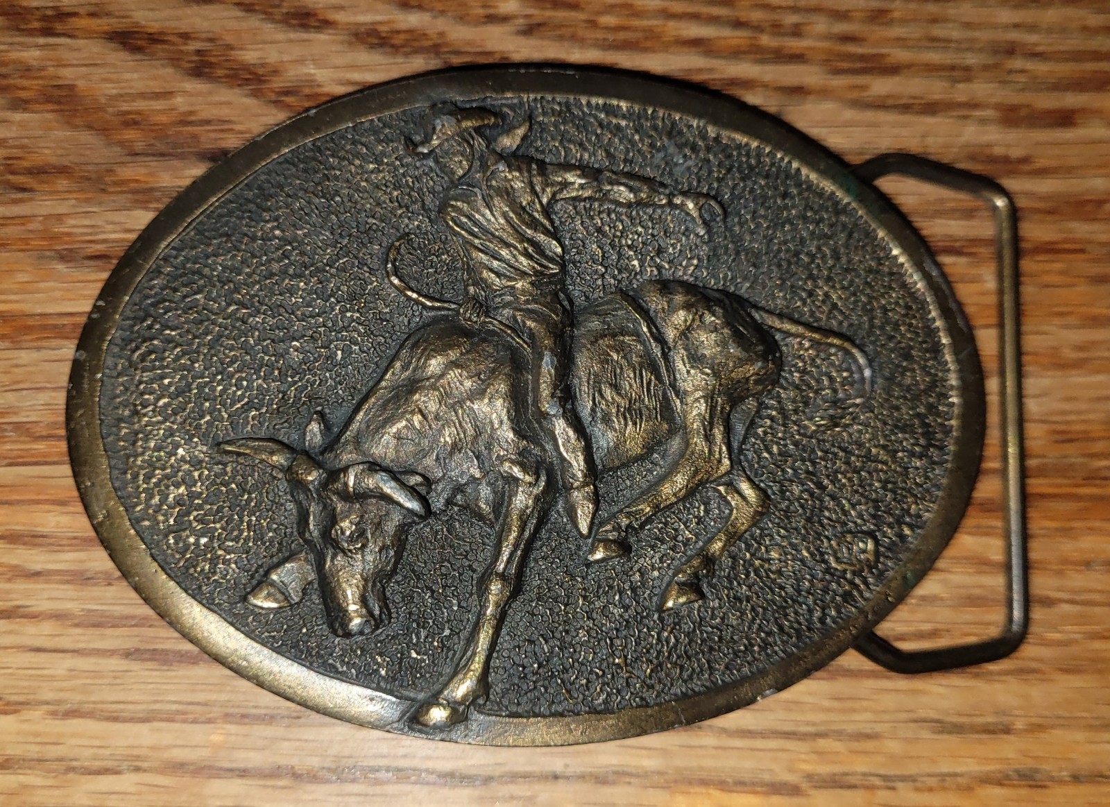 1981 Spec Cast Bull Riding Belt Buckle
