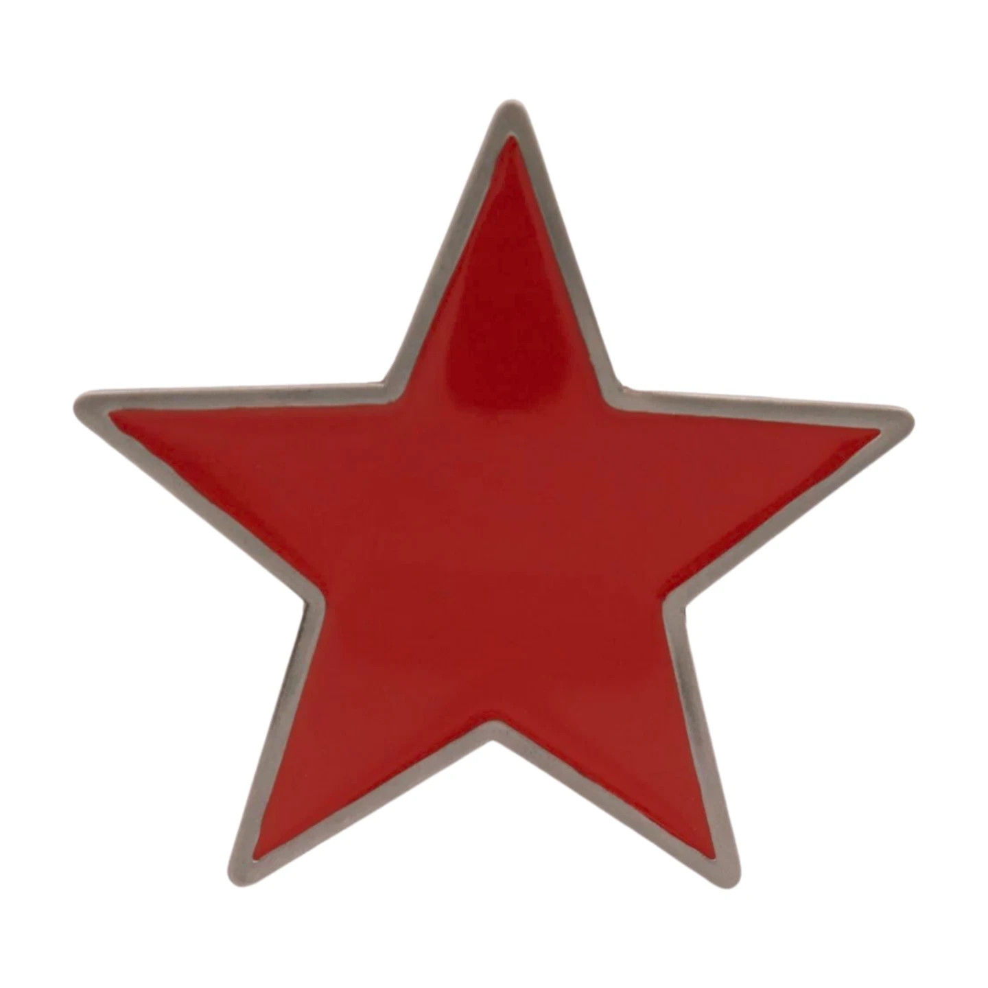 Western Fashion Red Men Women Belt Buckle Silver Metal Texas Lone Star TX Casual