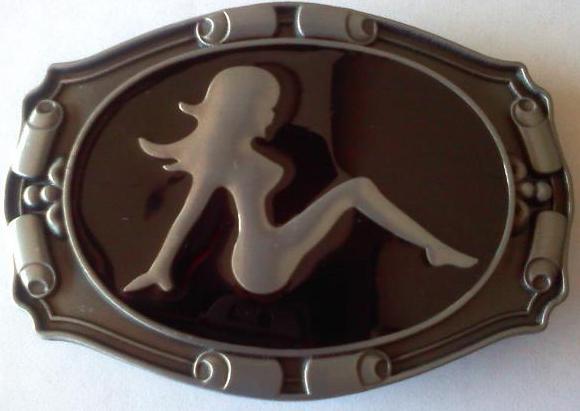 BRAND NEW SEXY FUDFLAP WOMAN GIRL TRUCKER WESTERN BELT BUCKLE