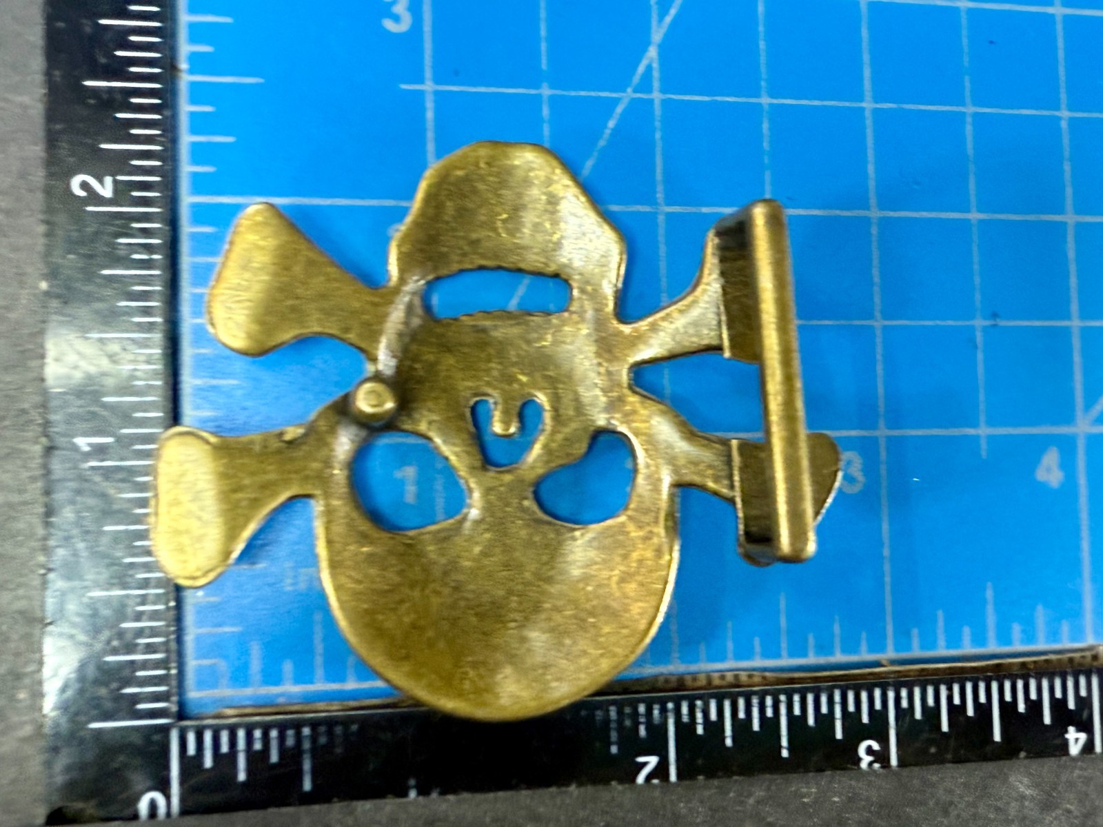 Creepy Skull Crossbones See-Trough Halloween Cutout Belt Buckle For 1.25&Prime; Belt