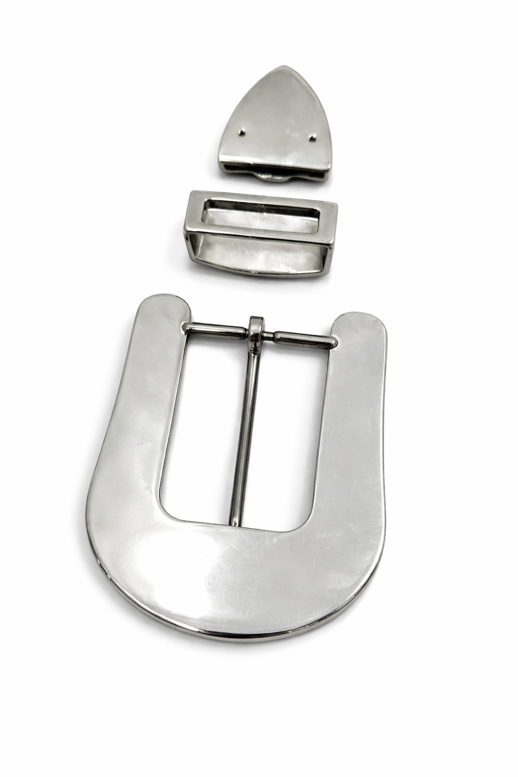 Western buckle 3 Piece Buckle Set rhinostone leather belt buckle cowgirl 40mm