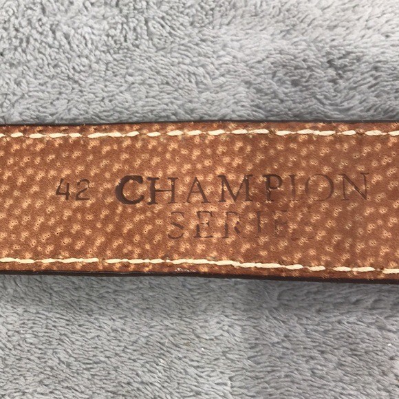 BRAZOS JOE Vintage Hand Crafted Western Leather Champion Series 46161 Size 42