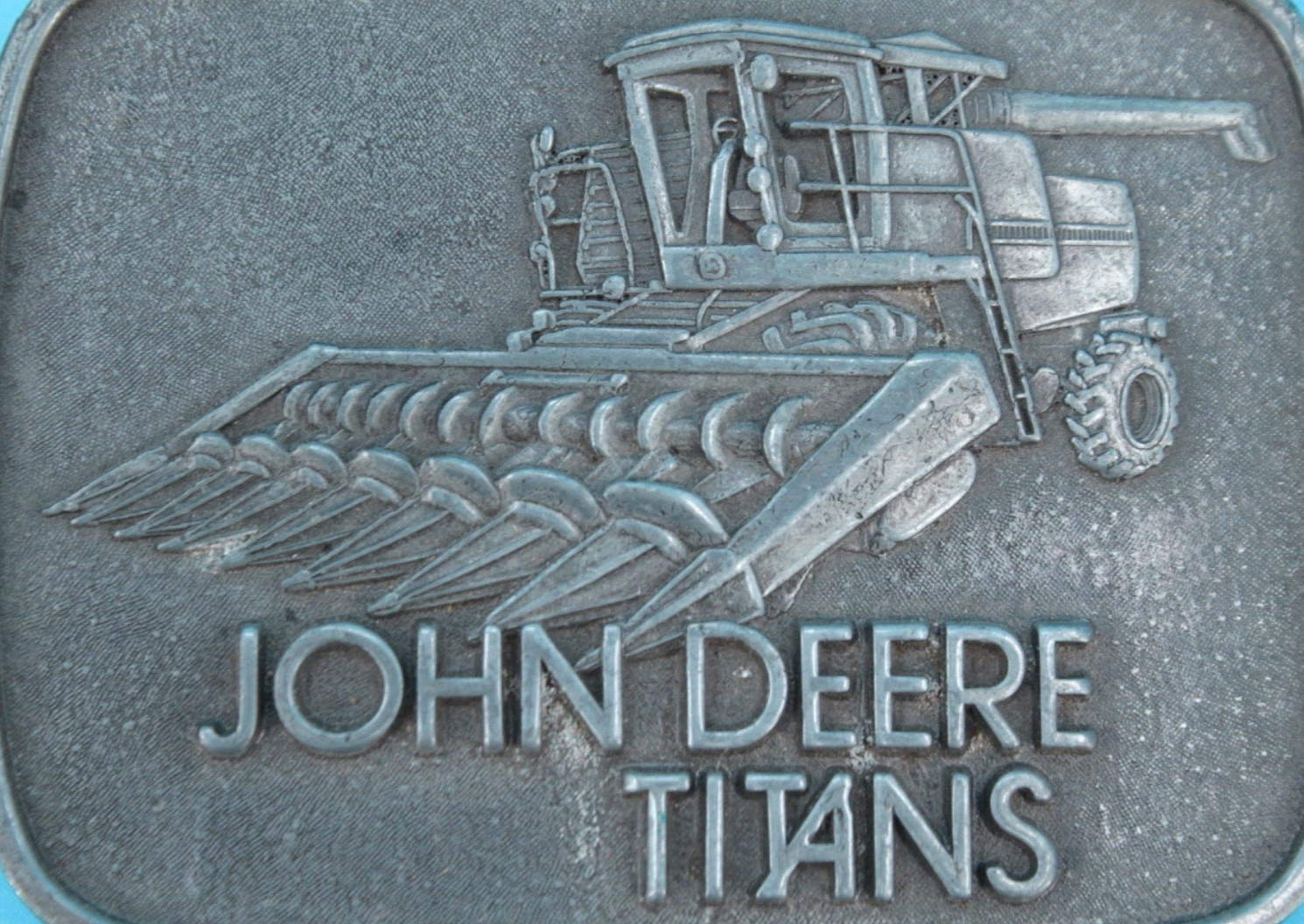 VTG 80s John Deere Titans Tractor Combine Western Belt Buckle