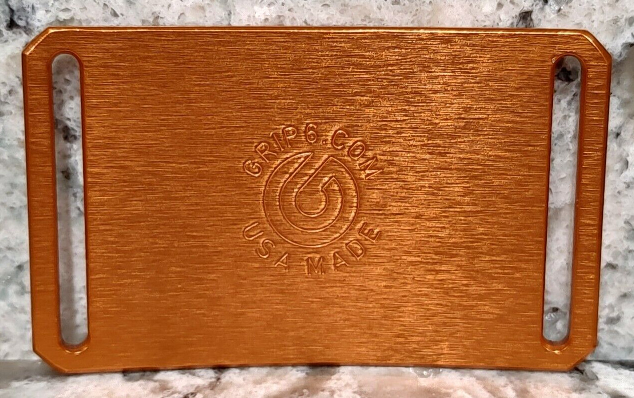 GRIP6 BELT BUCKLE – FOXTAIL ORANGE – 1.5 INCH WIDE