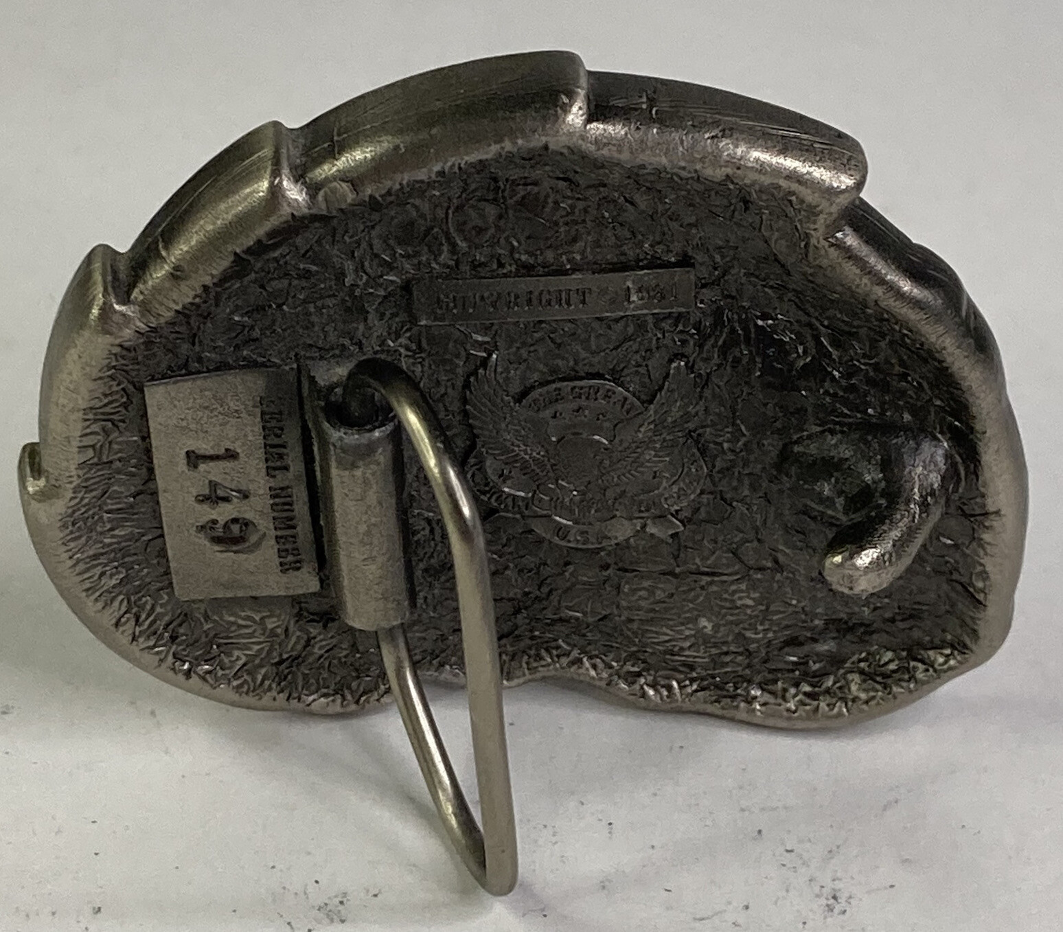 Vintage 1981 Great American Belt Co. “Hawaii #149” 3D Multi-Color Belt Buckle