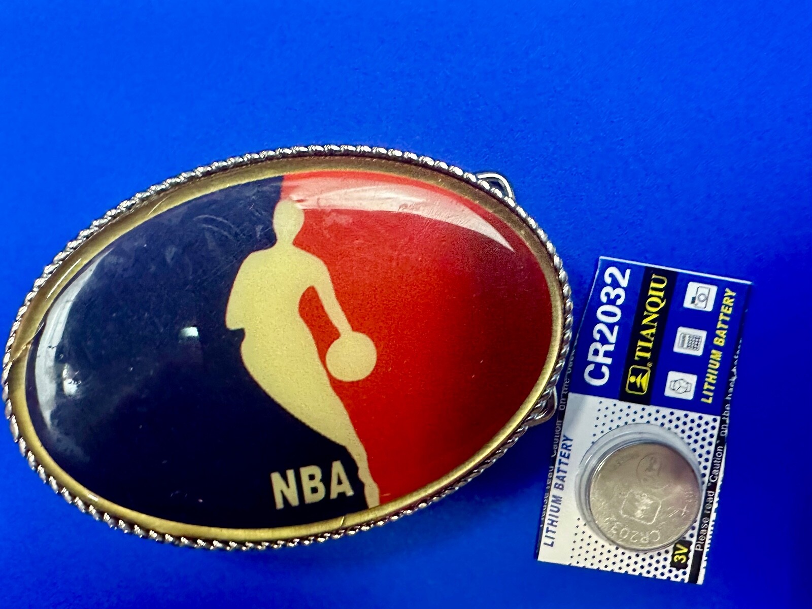 NBA Basketball Player Led Light Flashing Belt Buckle W/ Fresh Battery!