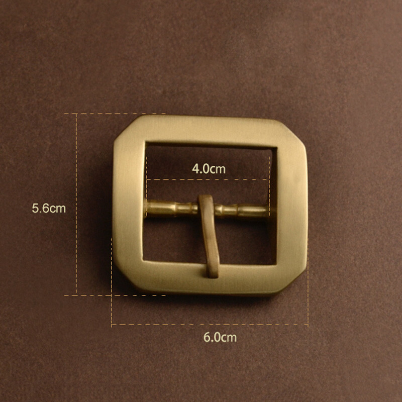 1 X Replacement 4cm(1.5&Prime;) Heavy Duty Solid Brass Single Prong Belt Buckle