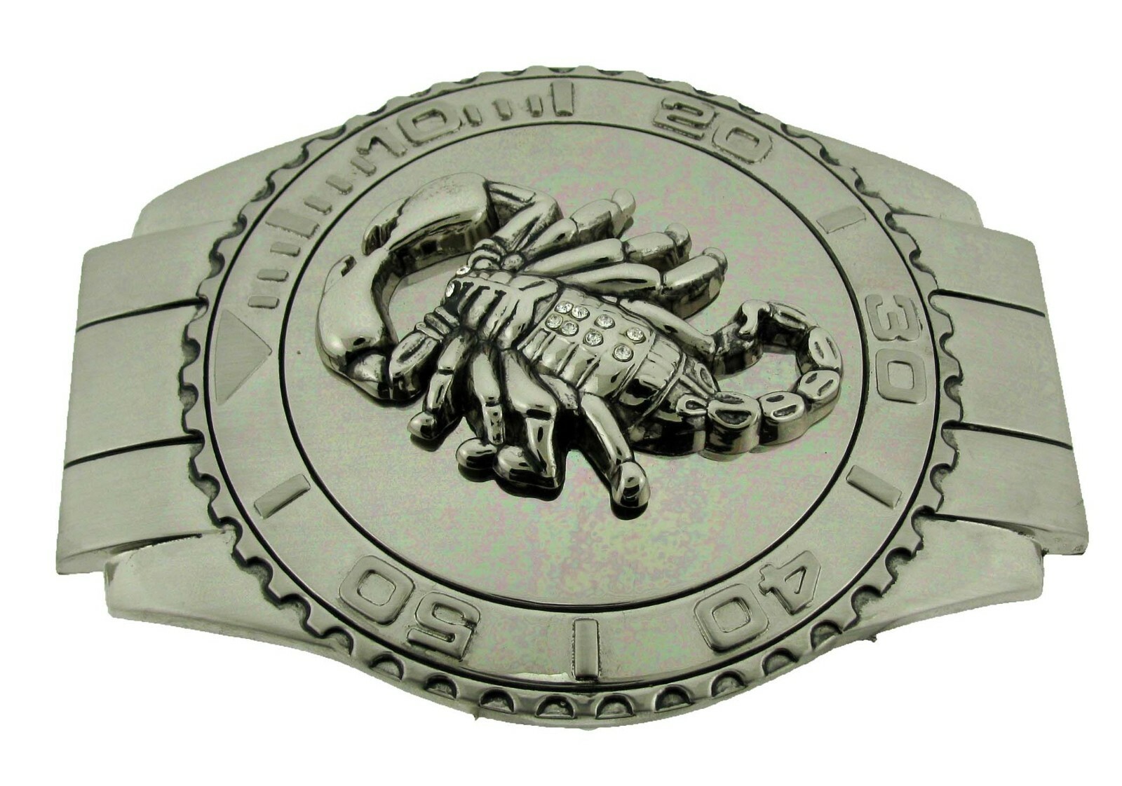 Scorpion Belt Buckle Zodiac Sign Gothic Rodeo USA Cowboy Western Silver Metal TX