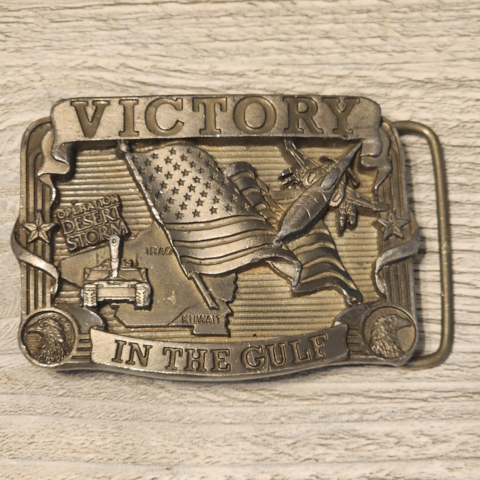 Choice – Vintage Belt Buckle; NRA; Operation Desert Storm; Vietnam; Hunting