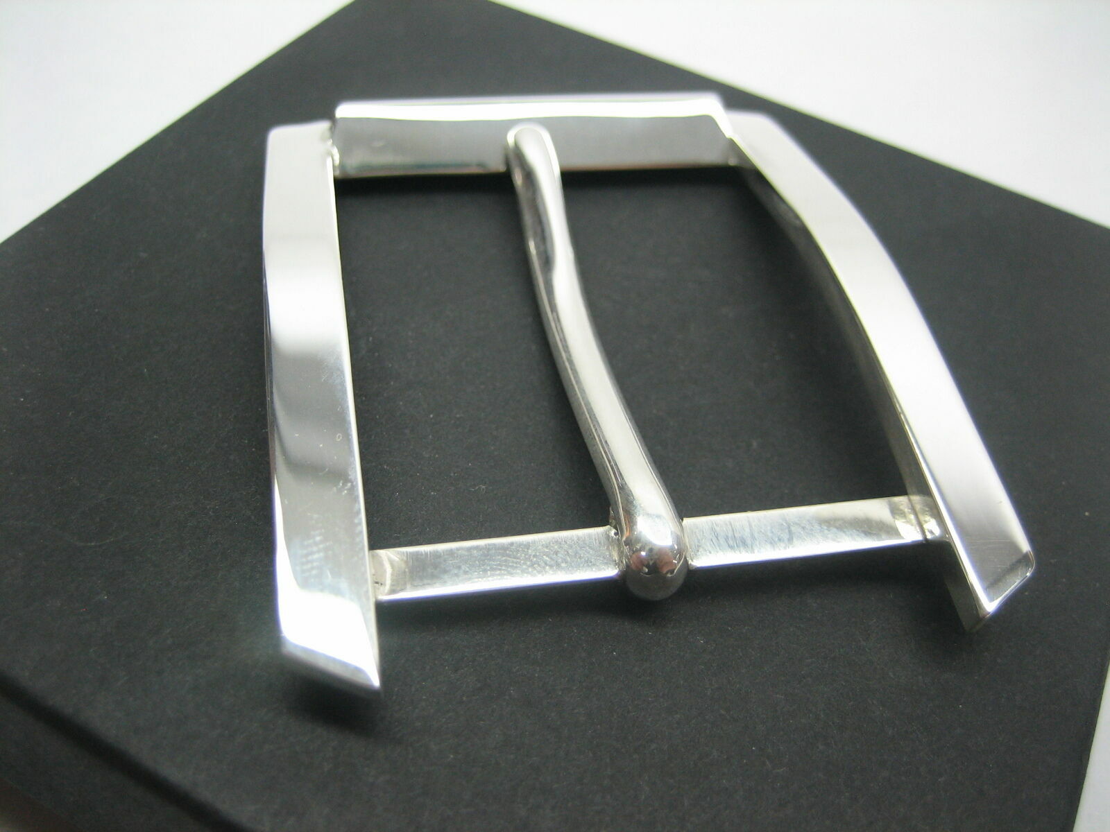 STERLING SILVER 925 BUCKLE AVAILABLE FOR 1&Prime; 1-1/8&Prime; 1-1/4&Prime; 1-3/8&Prime; 1-1/2&Prime; BELTS