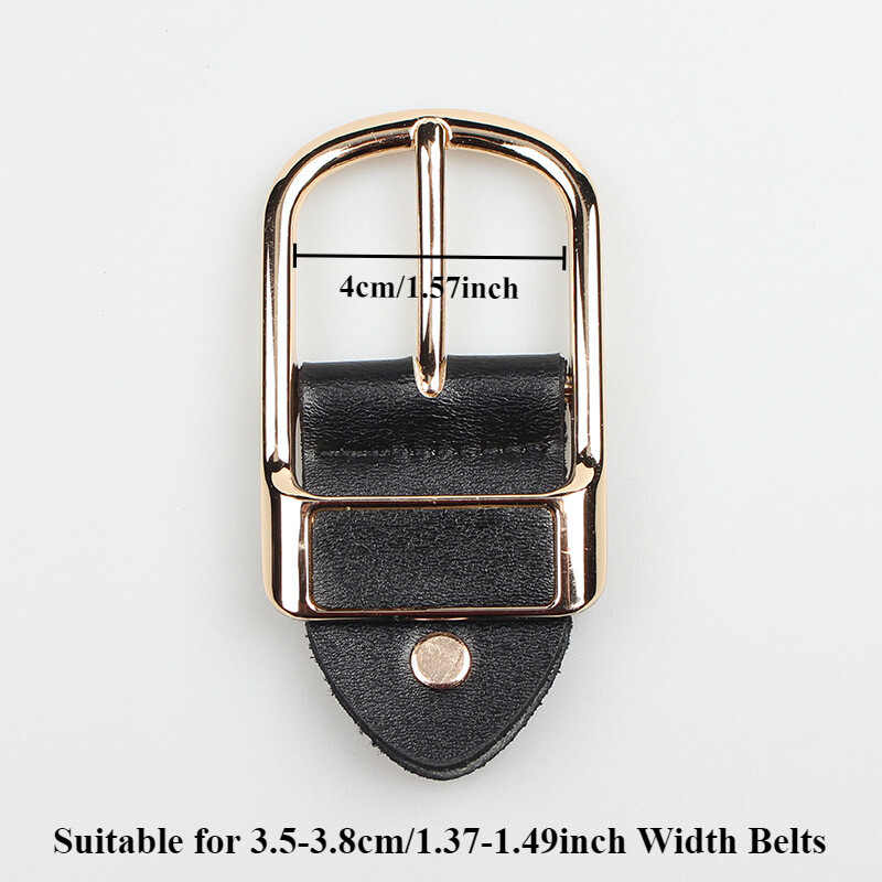 Men Faux Leather Belt Buckle Alloy Pin Buckle Replacement Belt Head Replacement