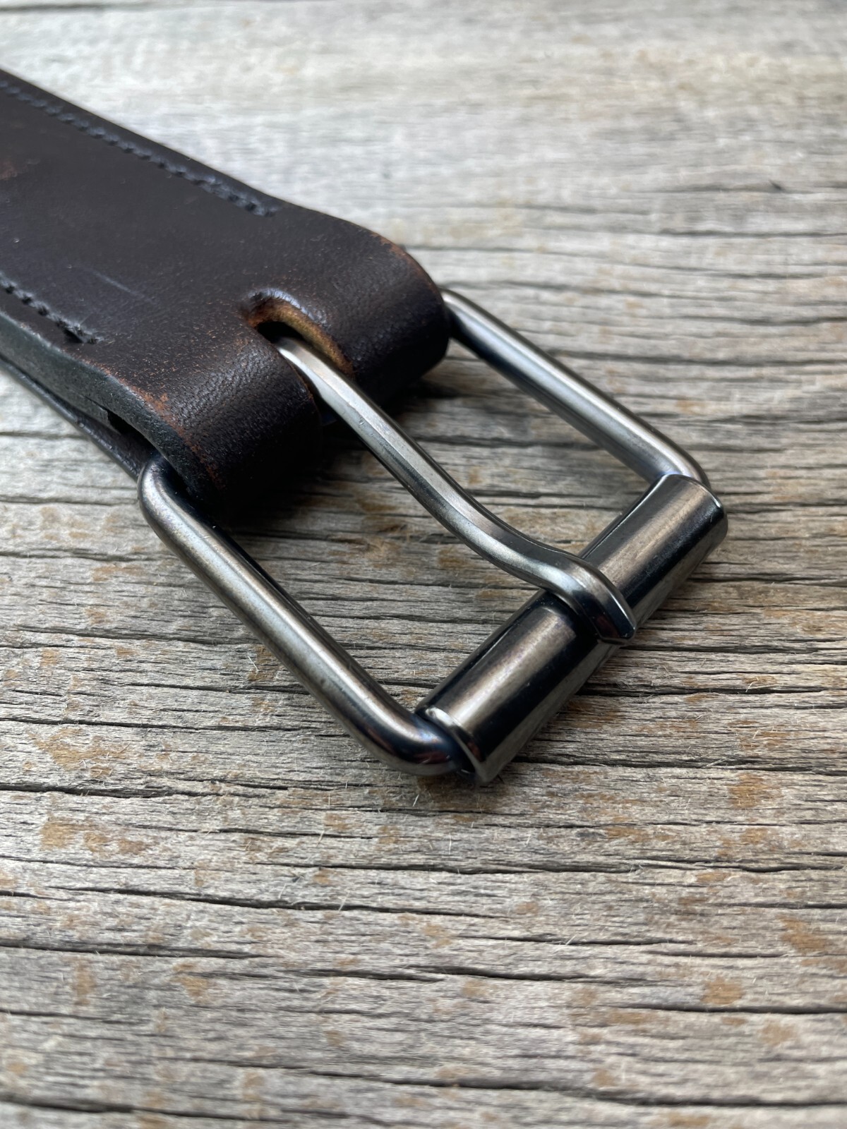 Copper Belt Buckle – Gunmetal Blue 1 1/4, 1 3/8, 1 1/2, 1 5/8  inch – USA Made