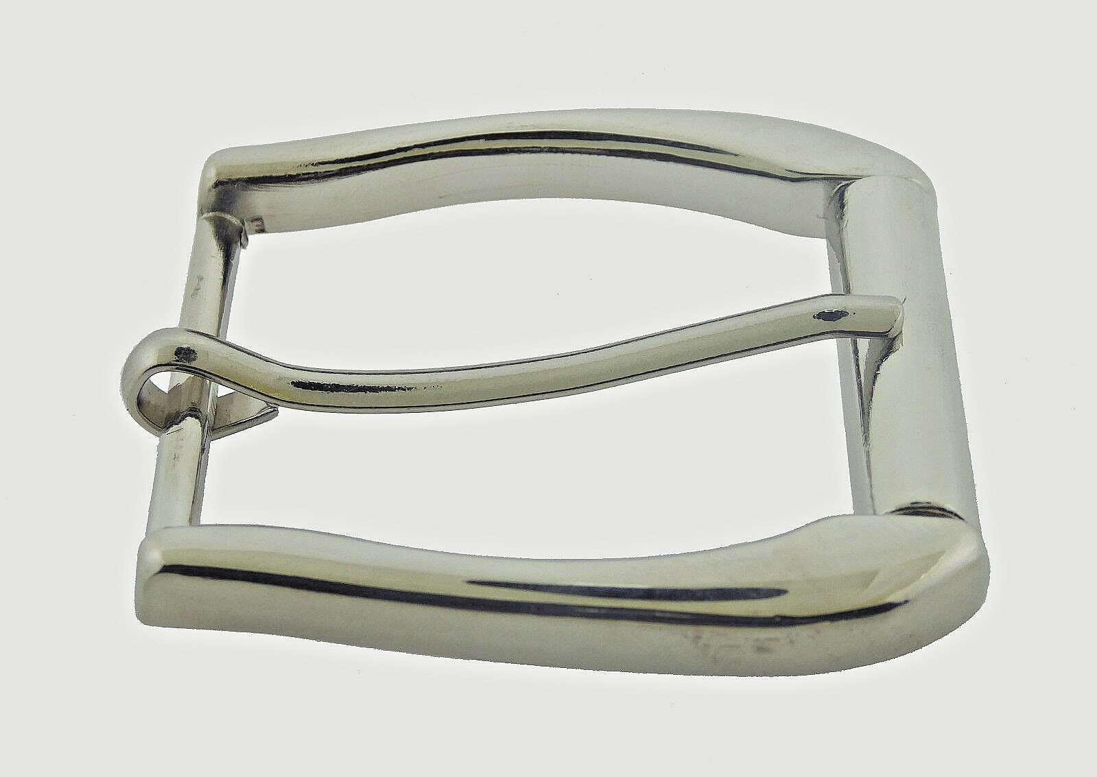 Stainless Steel Belt Buckle Men Pin Belt Buckles Fits For 1.5 inches Belt Silver