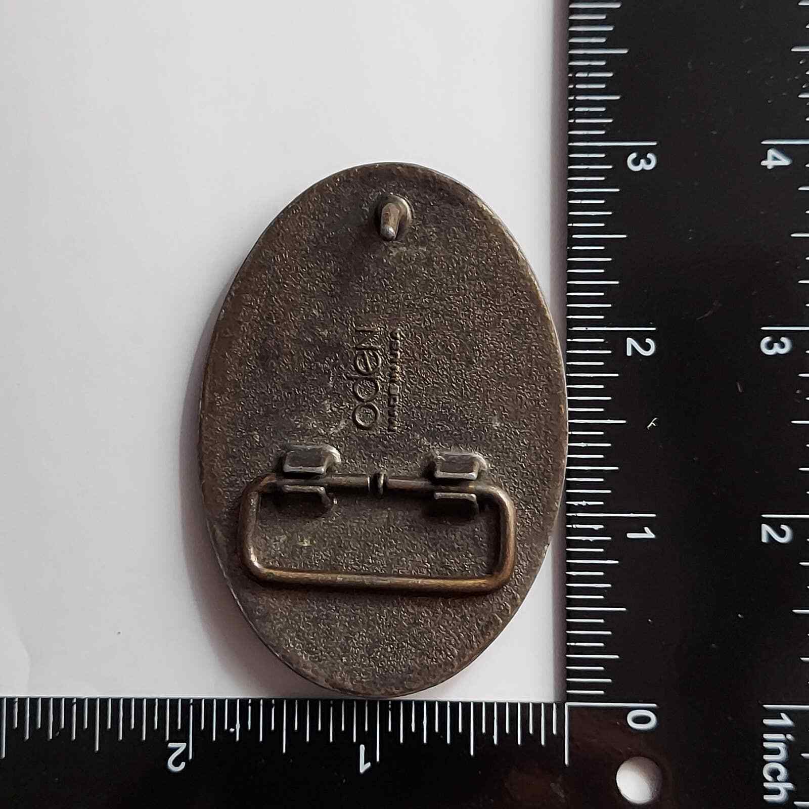 Vintage Oden Name Kenny Belt Buckle fits 1&Prime; Wide Belt Metal Textured Brass Tone